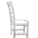 Sketch of a chair